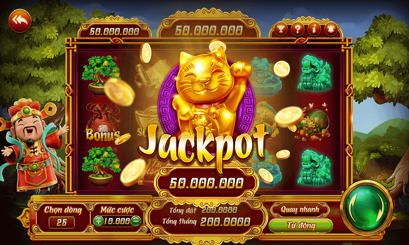 Hình ảnh game nổ hũ Jackpot lũy tiến với số tiền lớn.